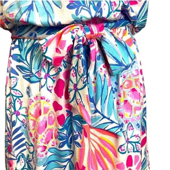 Lilly Pulitzer Size S Samia Off-the-Shoulder Romper Rainforest Retreat Print NWT - Picture 7 of 12